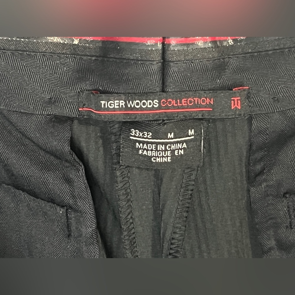 Nike Tiger Woods Collection Black Striped 397312-010 Mens Size 33x32 - Picture 5 of 10